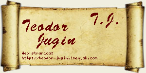 Teodor Jugin vizit kartica